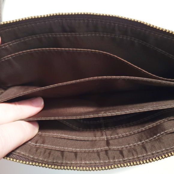 Coach Wristlet Brown Leopard Print Wallet Organizer - Picture 8 of 11